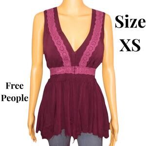 Free People Women’s Blouse XS Purple tank